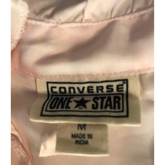 Converse One-Star Pink Ruffled V-Neck Top M Casual Angelcore Preppy Y2K Boho - Picture 10 of 12